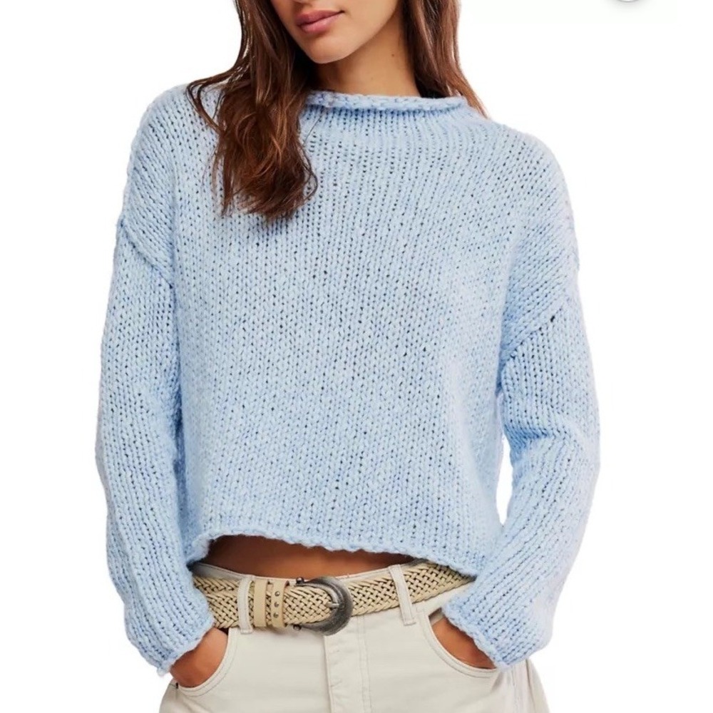 Free People Sweater Women's In Blue Size Medium New
